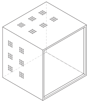 Office desks with computers