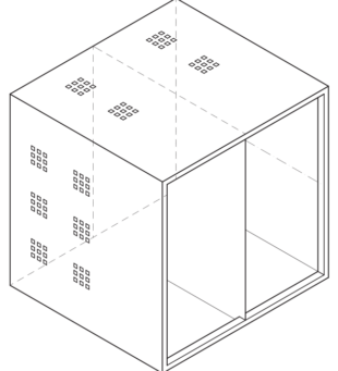 Office desks with computers