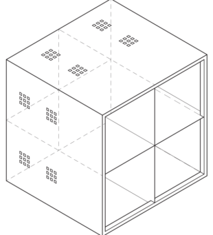 Office desks with computers