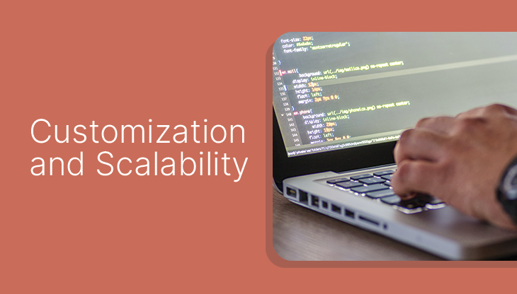 Office desks with computers