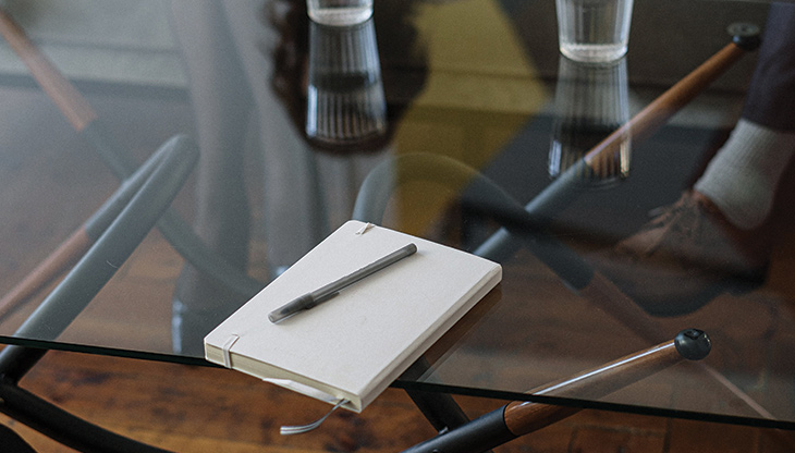 Office desks with computers