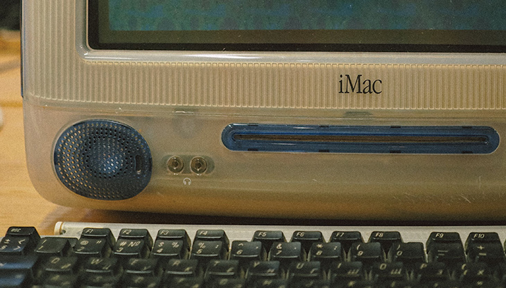 Office desks with computers