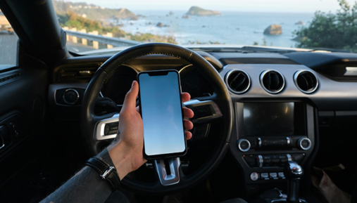 Office desks with computers