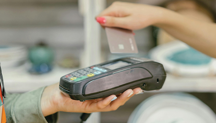 Office desks with computers