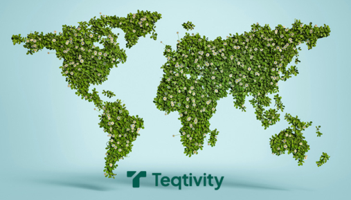 Office desks with computers