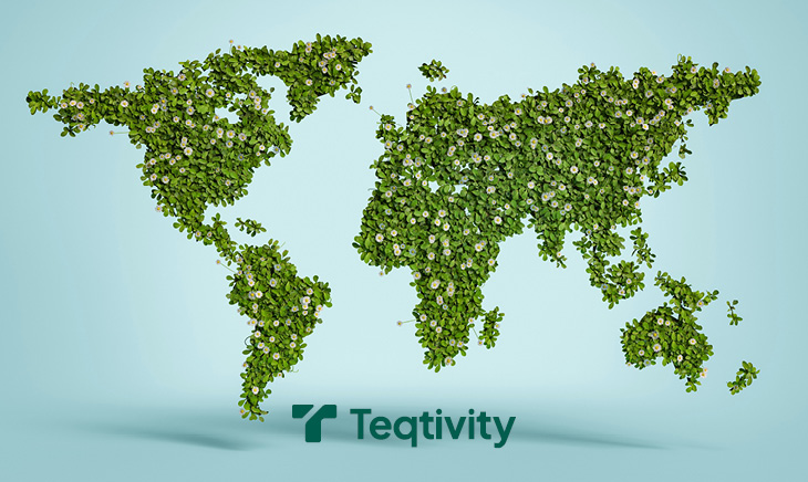 Office desks with computers