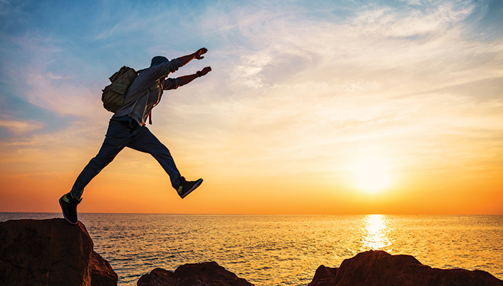 Office desks with computers
