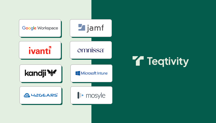 Office desks with computers