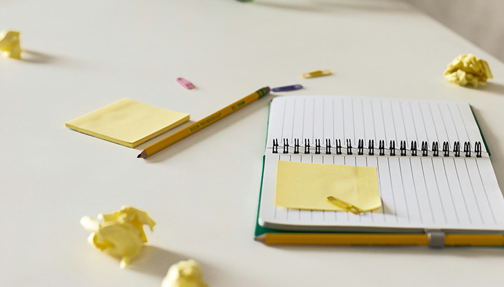 Office desks with computers