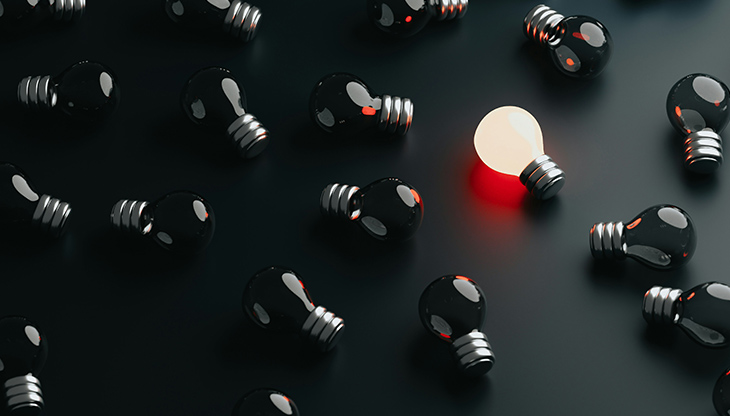 Office desks with computers