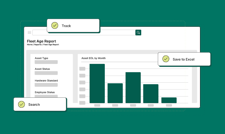 Office desks with computers