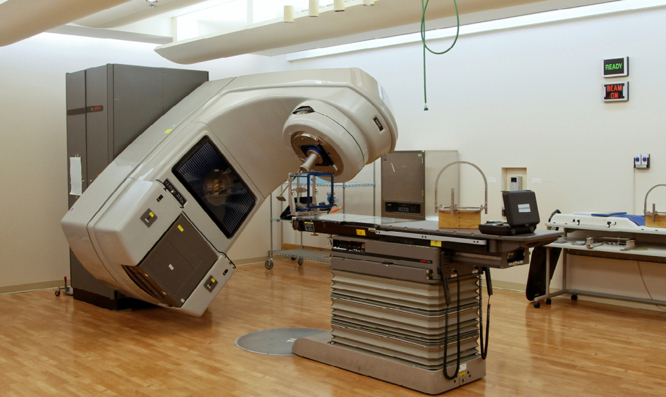 Office desks with computers