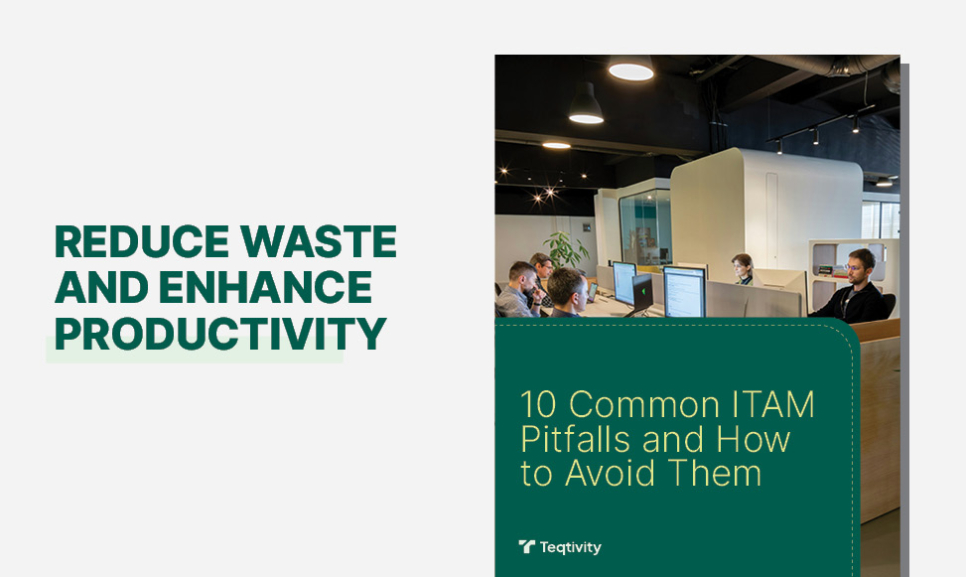 Office desks with computers