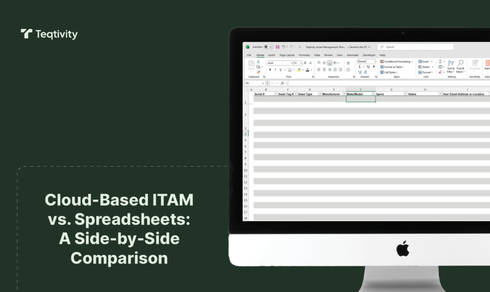 Office desks with computers