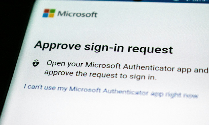 Office desks with computers