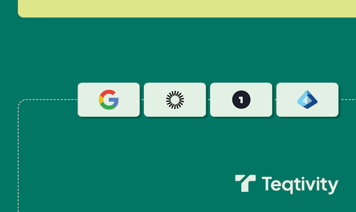 Office desks with computers