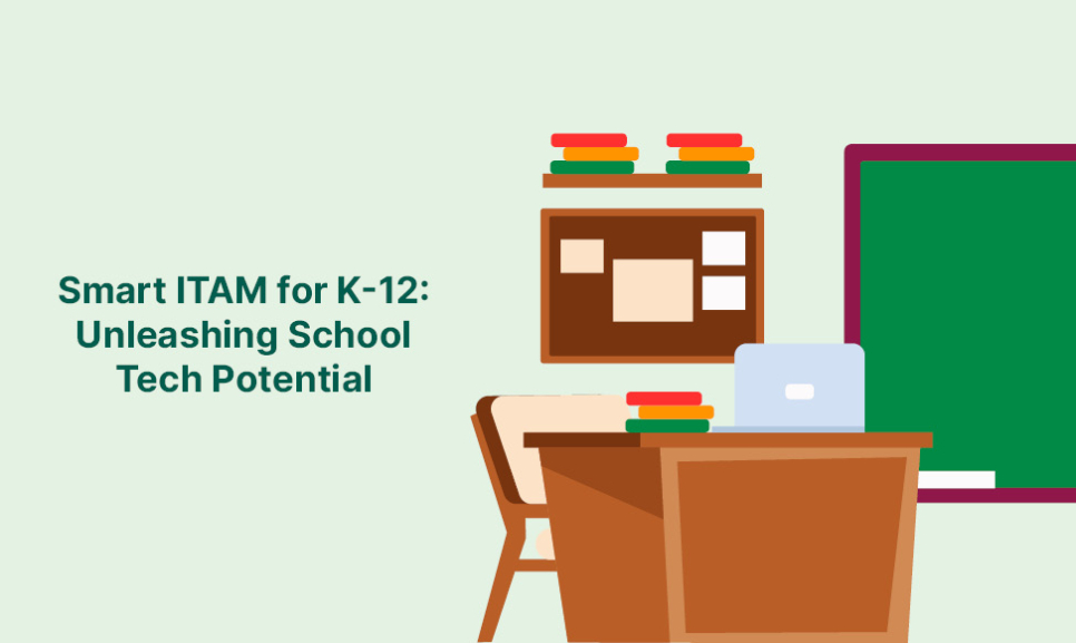 Office desks with computers