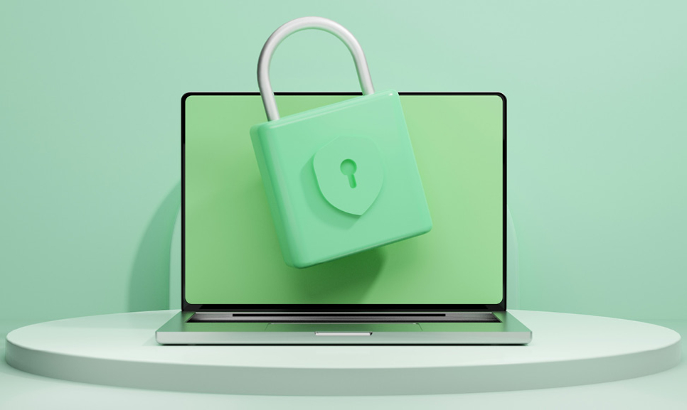 Office desks with computers