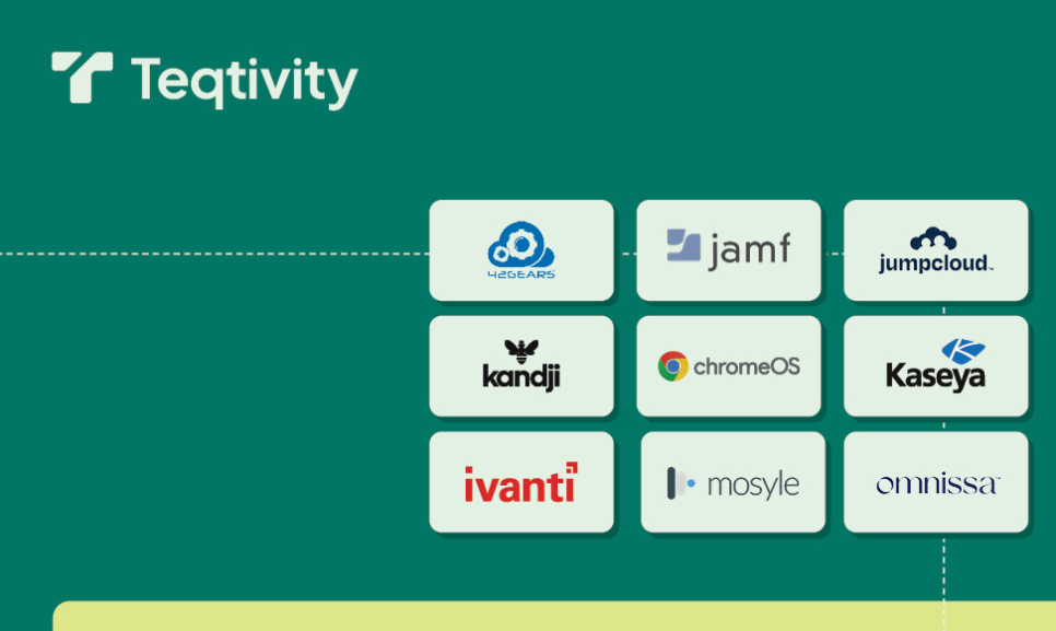 Office desks with computers