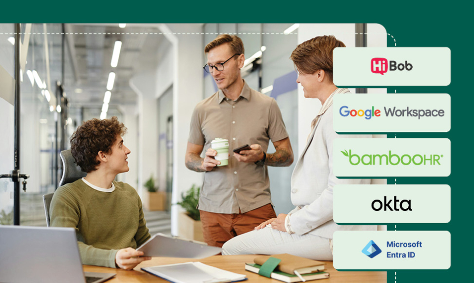 Office desks with computers