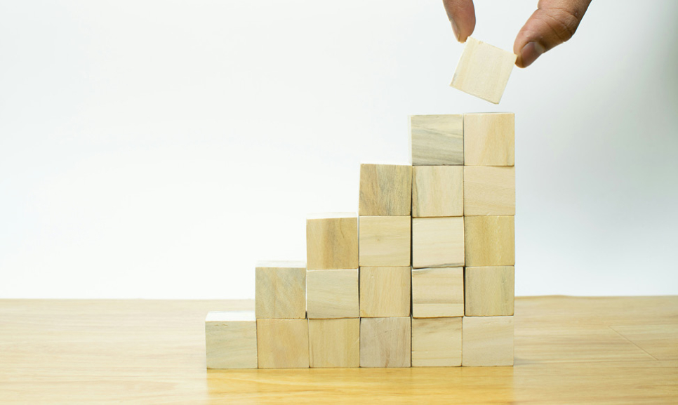 Office desks with computers