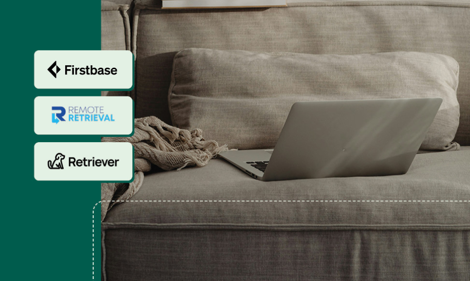 Office desks with computers