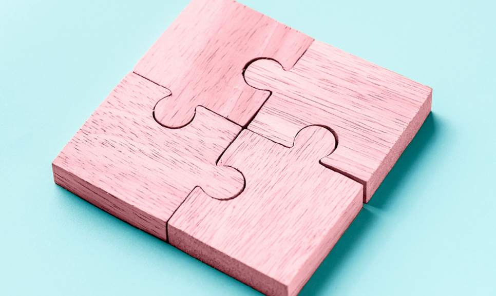 Office desks with computers