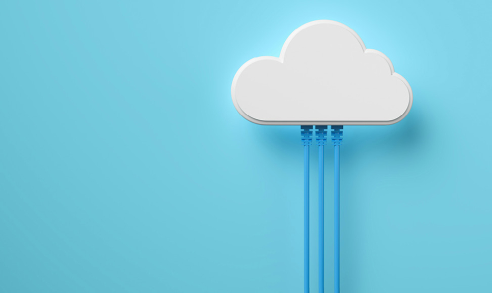 Office desks with computers