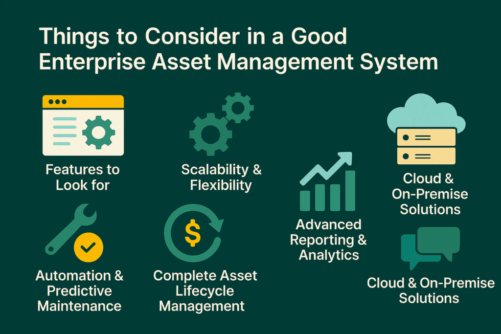 6 Things to Consider In A Good Enterprise Asset Management System