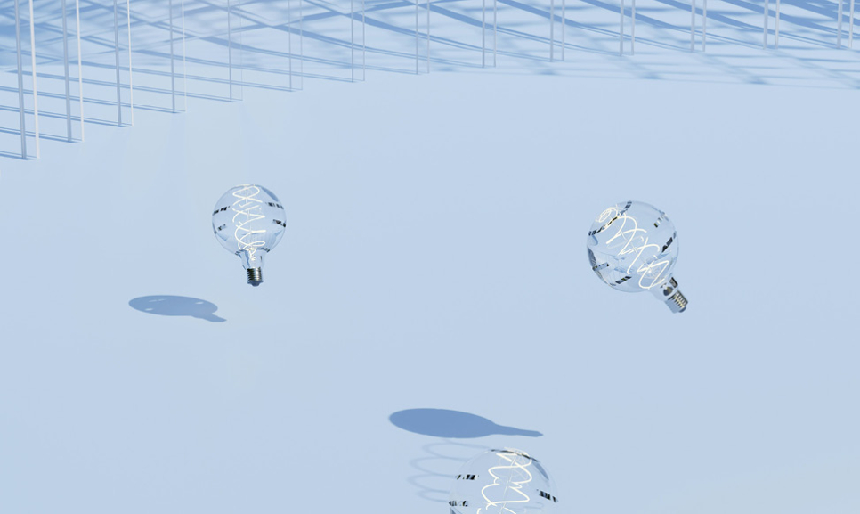 Office desks with computers