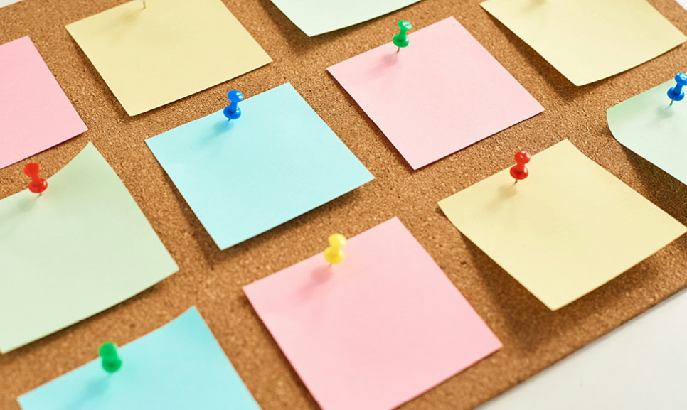 Office desks with computers