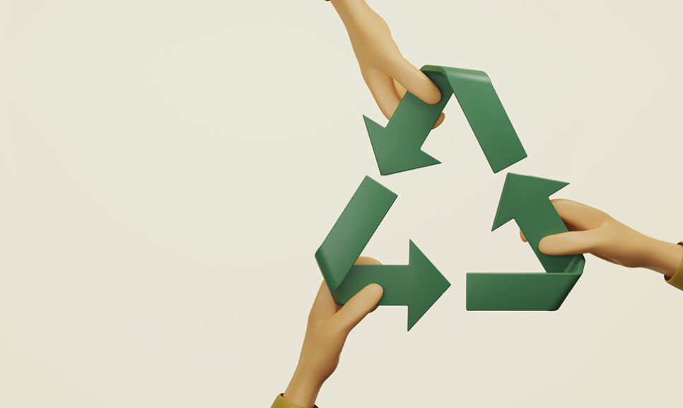 Office desks with computers