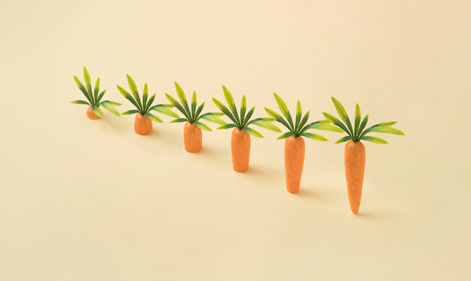 Office desks with computers