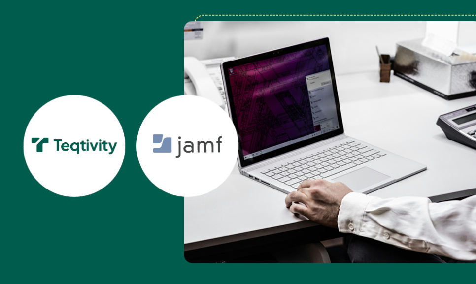 Office desks with computers