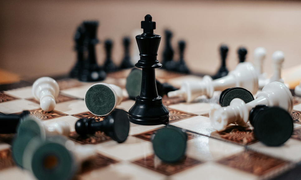 Office desks with computers