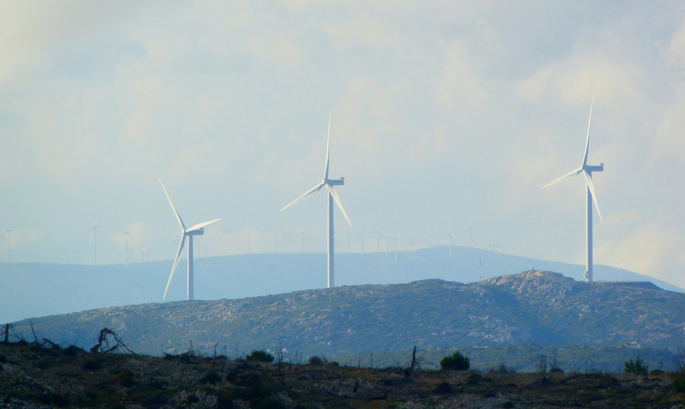 Office desks with computers
