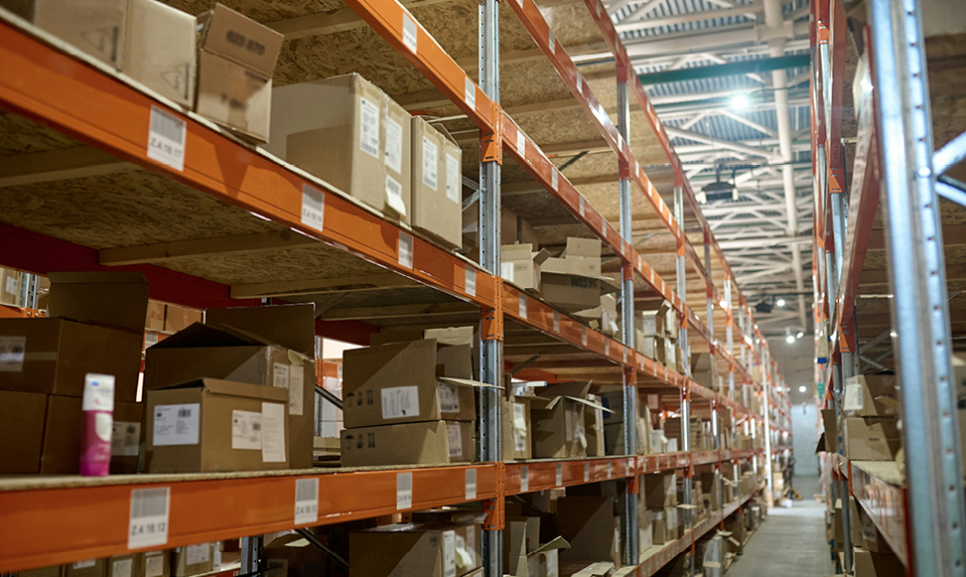 Office desks with computers