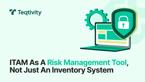 Office desks with computers